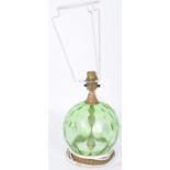 RETRO VINTAGE MID CENTURY GLASS CARBOY TABLE LAMP