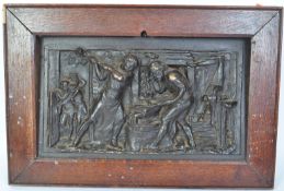 19TH CENTURY VICTORIAN COALBROOKDALE CAST IRON PLAQUE