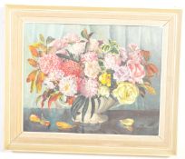GWEN WHICKER - 20TH CENTURY OIL ON BOARD STILL LIFE PAINTING