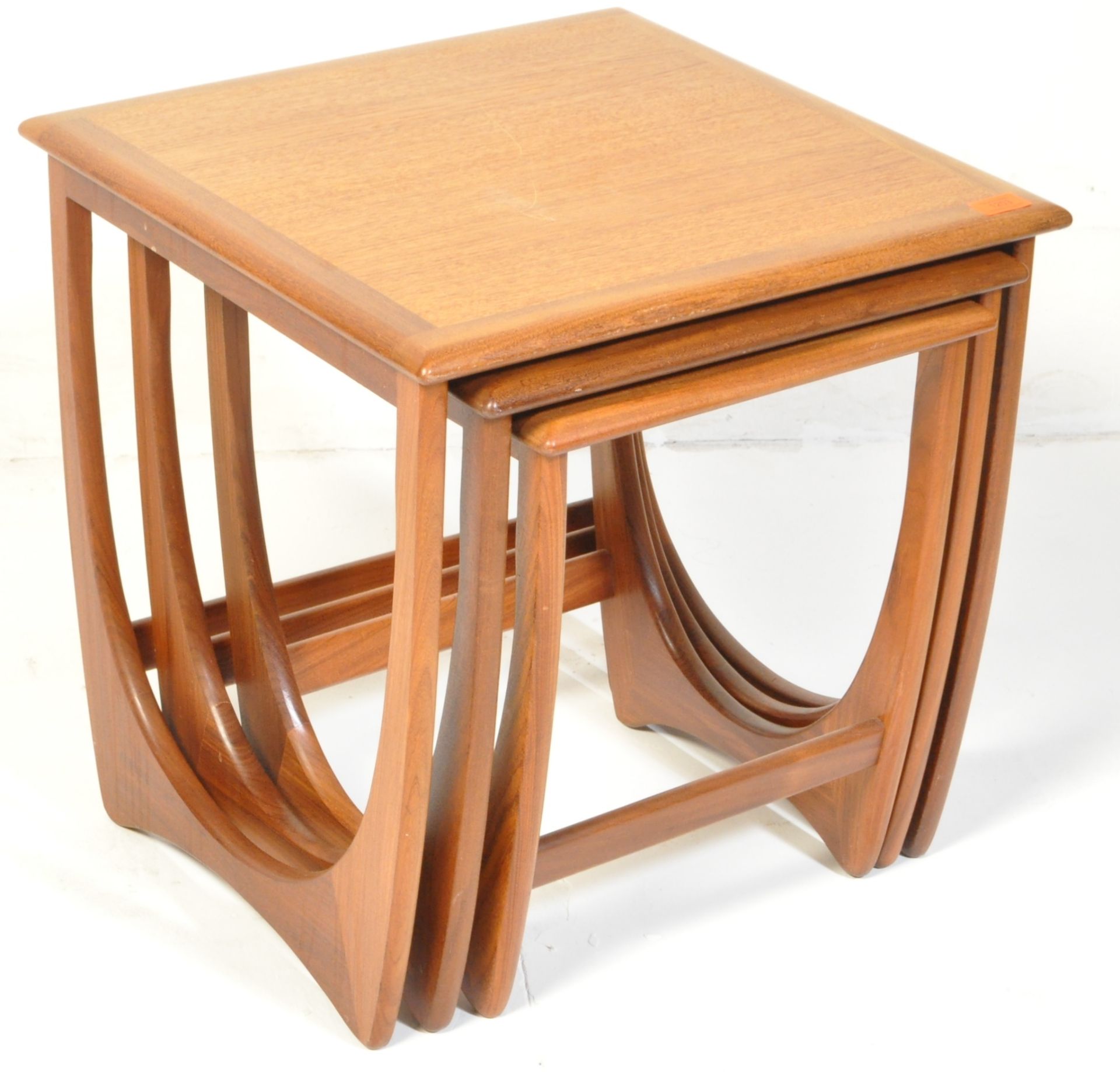 G PLAN - QUADRILLE - MID CENTURY TEAK WOOD NEST OF TABLES - Image 2 of 4