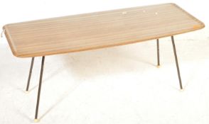 RETRO 20TH CENTURY FORMICA FOLDING COFFEE TABLE