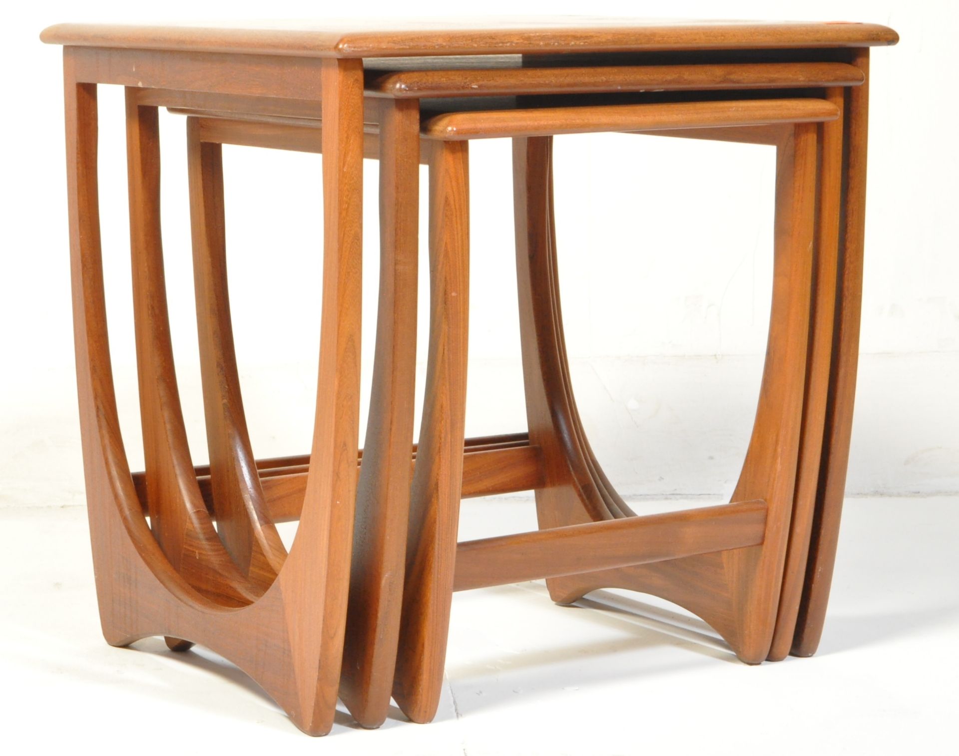 G PLAN - QUADRILLE - MID CENTURY TEAK WOOD NEST OF TABLES