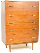 RETRO VINTAGE 20TH CENTURY STAG CHEST OF DRAWERS