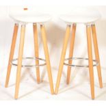 CHARLES & RAY EAMES STYLE EIFFEL BASE BAR STOOLS