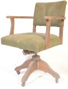 MID CENTURY INDUSTRIAL OFFICE FACTORY WORKERS SWIVEL CHAIR