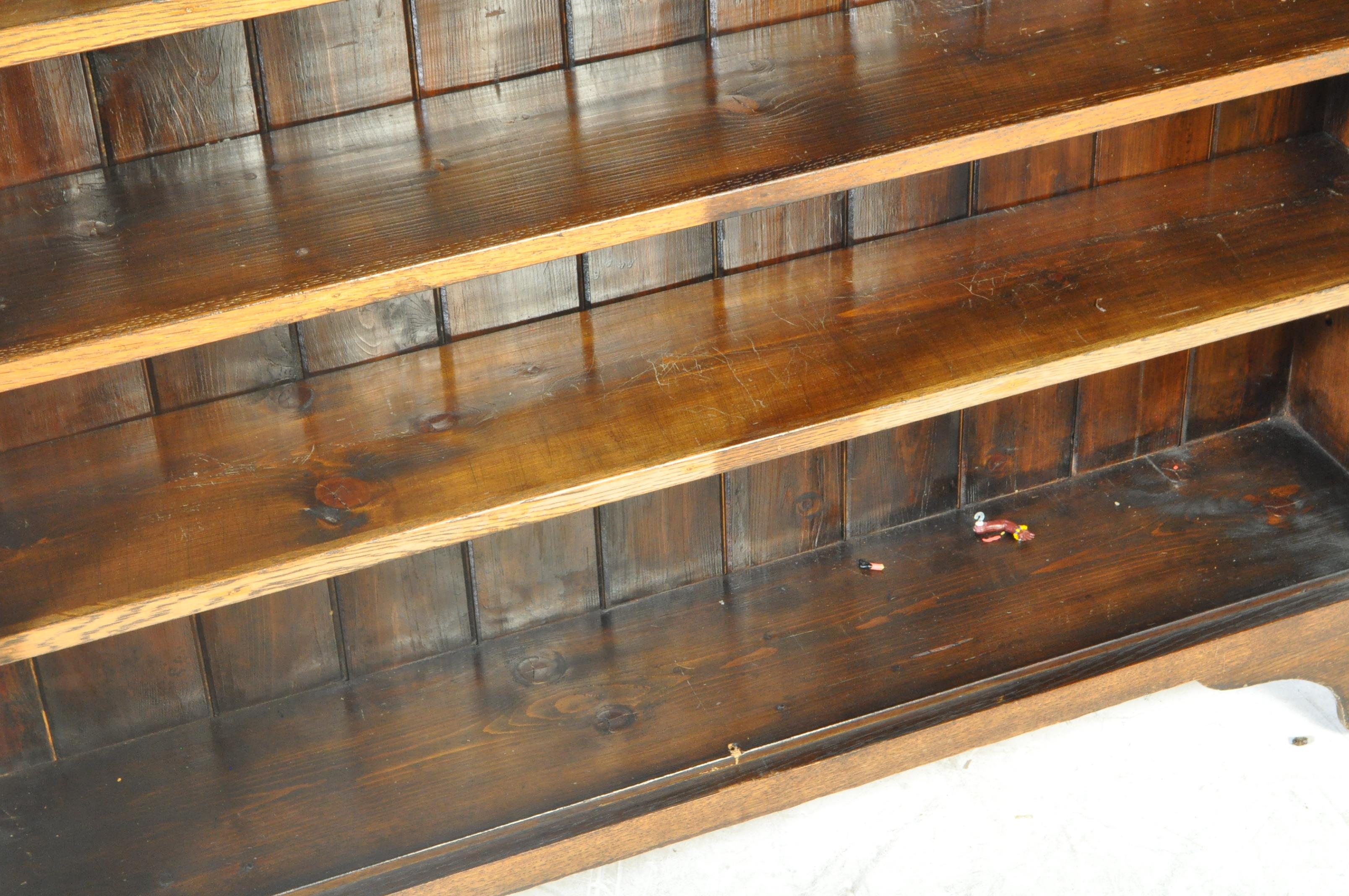 19TH CENTURY VICTORIAN OAK LIBRARY BOOKCASE CABINET - Image 4 of 5