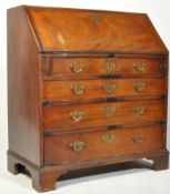 A GEORGE III MAHOGANY INLAID FALL FRONT WRITING BUREAU