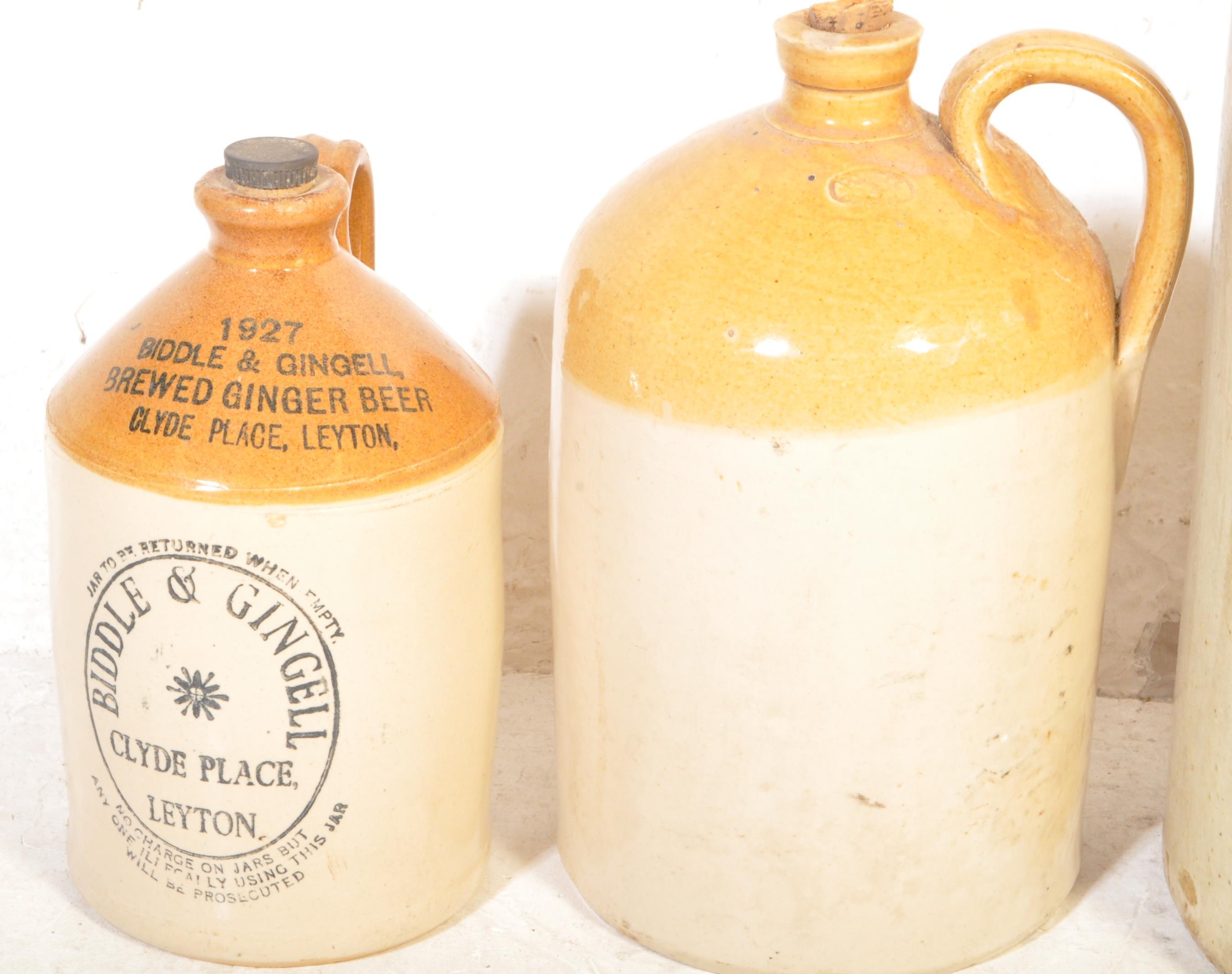 COLLECTION OF 1920S STONEWARE WATER FLAGONS - Image 2 of 5