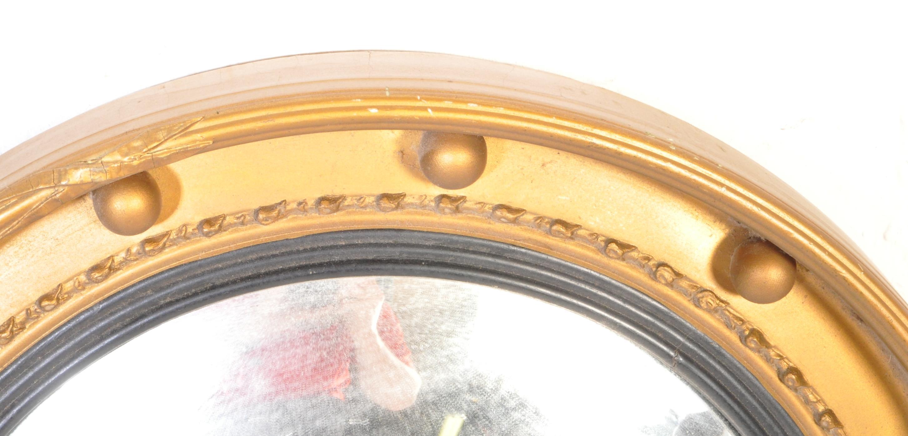 PAIR OF REGENCY REVIVAL CONVEX FISH EYE WALL MIRRORS - Image 2 of 5