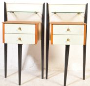 PAIR OF MID CENTURY LIMELIGHT FURNITURE BEDSIDE CHESTS