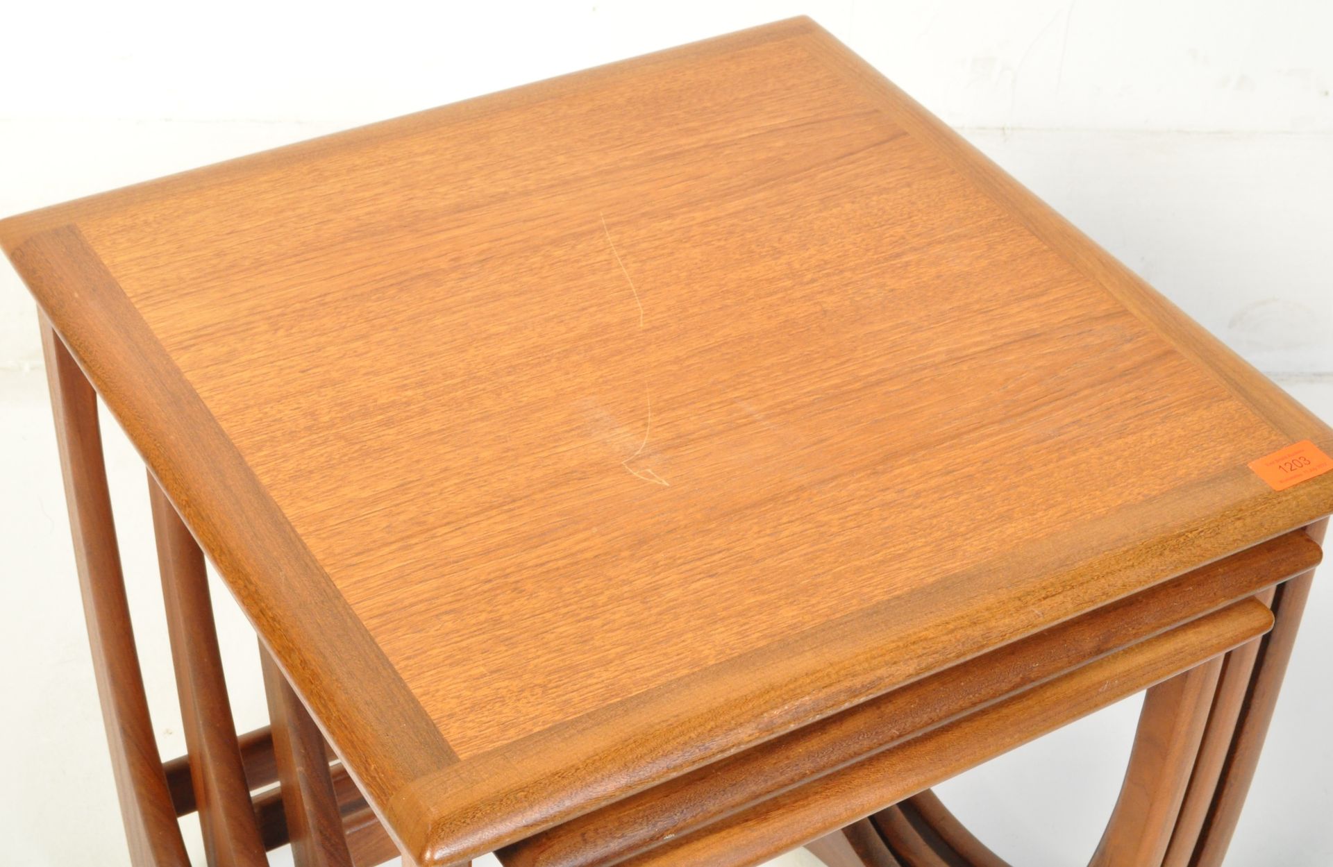 G PLAN - QUADRILLE - MID CENTURY TEAK WOOD NEST OF TABLES - Image 3 of 4