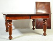 LARGE 19TH CENTURY VICTORIAN EXTENDING DINING TABLE