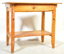 19TH CENTURY VICTORIAN COUNTY PINE SCULLERY TABLE