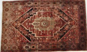 MID 20TH CENTURY PERSIAN ISLAMIC THICK PILE RUG