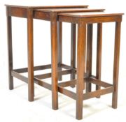 1920'S OAK ARTS & CRAFTS MANNER NEST OF TABLES