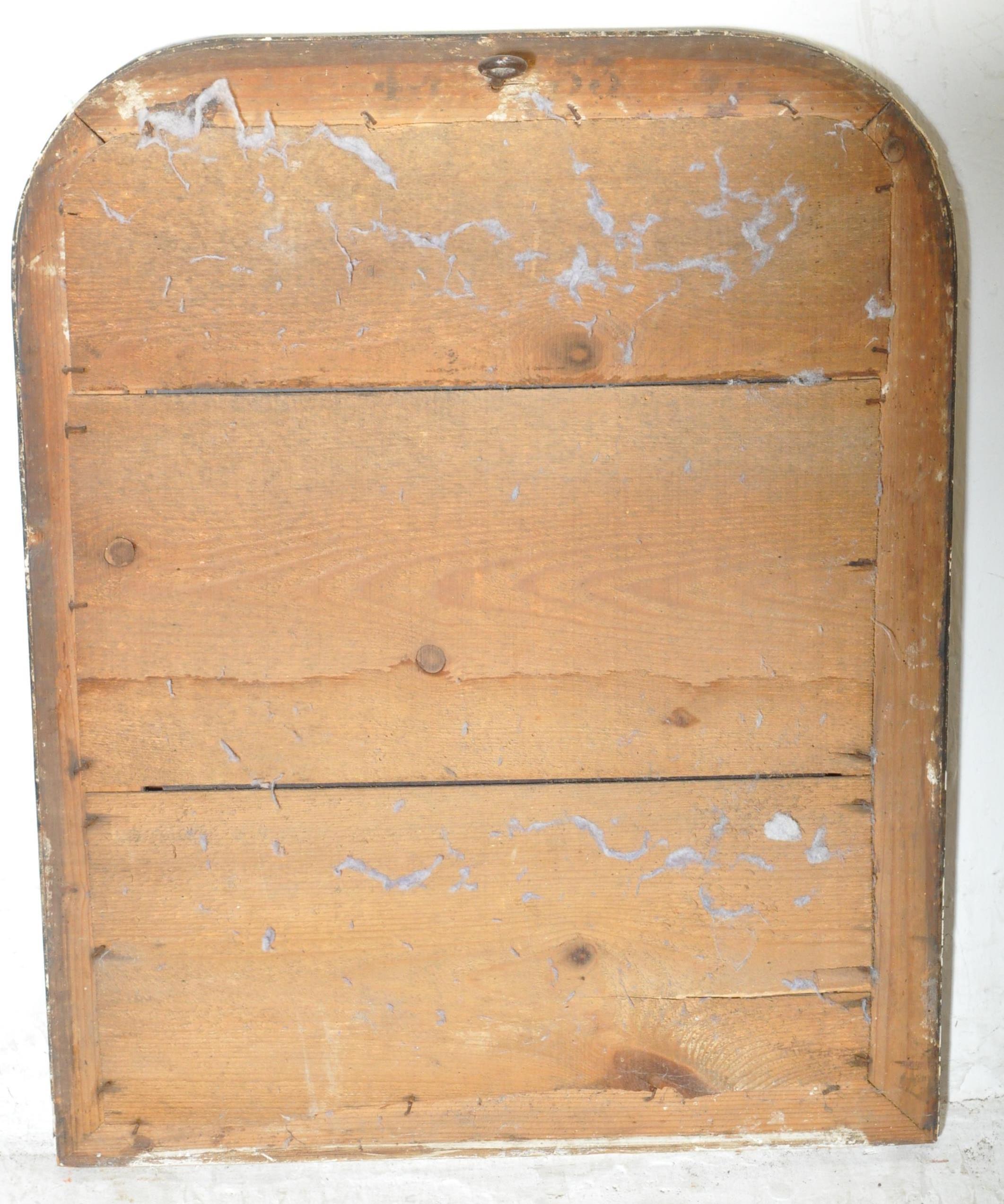 19TH CENTURY FRENCH LOUIS PHILLIPPE STYLE WOOD WALL MIRROR - Image 5 of 5