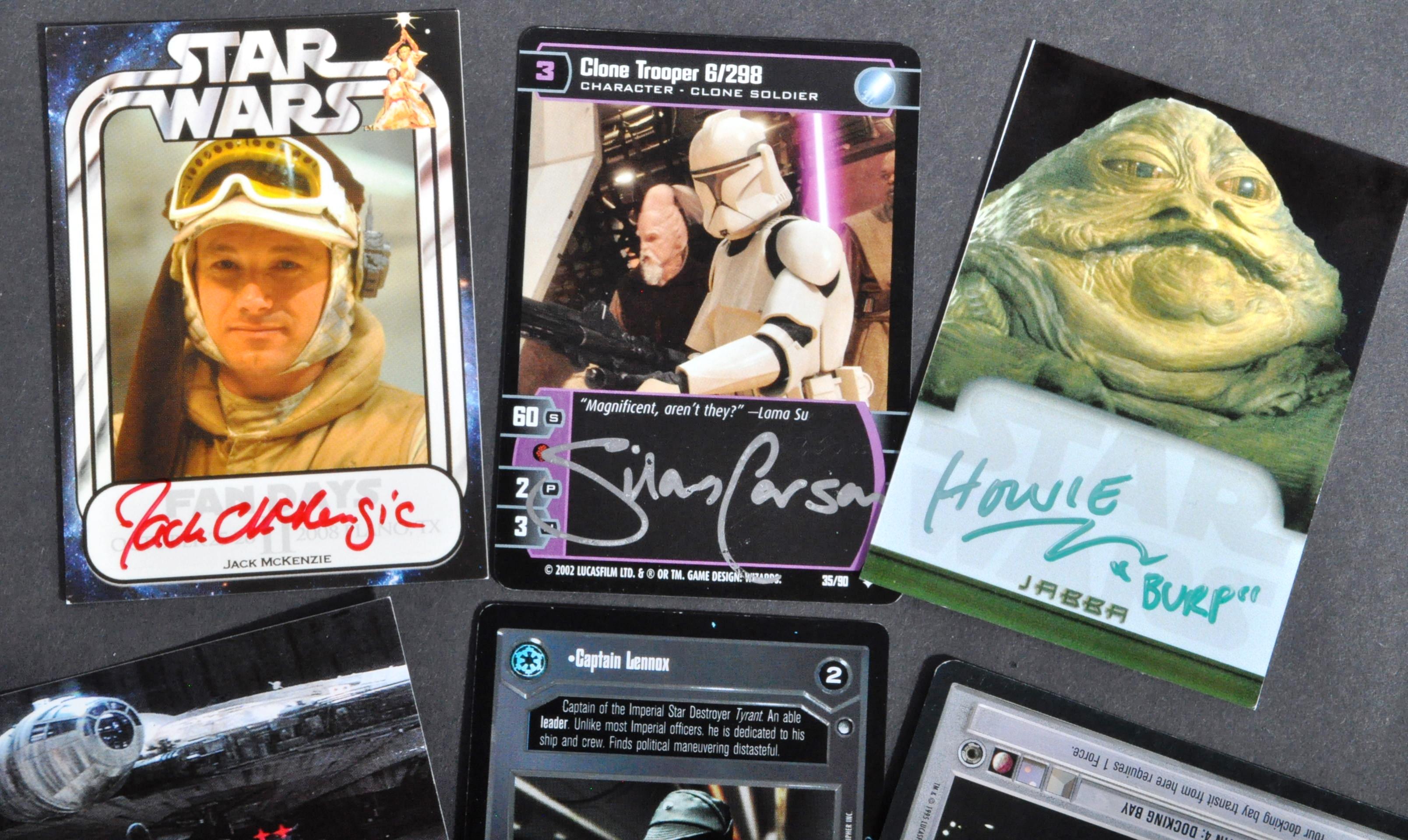 STAR WARS - COLLECTION OF SIGNED OFFICIAL TRADING CARDS - Image 2 of 4