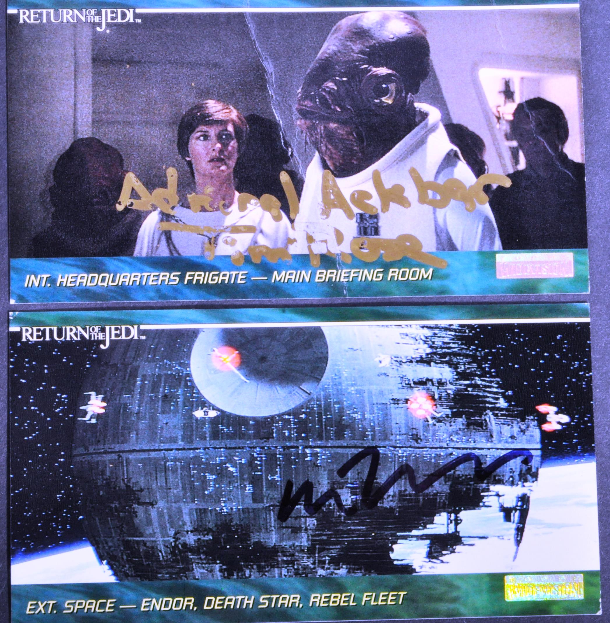 STAR WARS - ROTJ - TOPPS WIDEVISION AUTOGRAPHED TRADING CARDS - Image 3 of 4