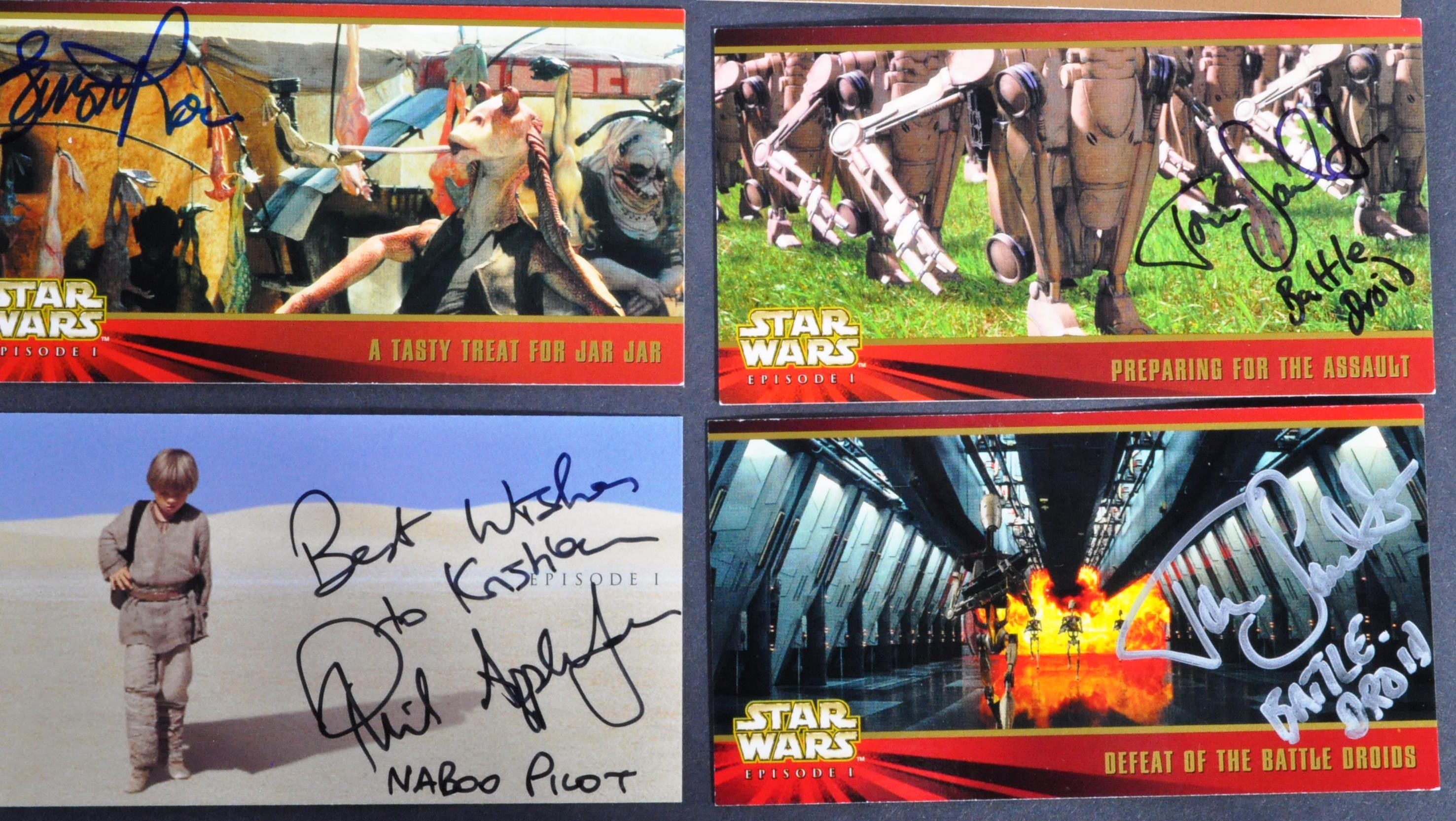 STAR WARS - THE PHANTOM MENACE - COLLECTION OF SIGNED TRADING CARDS - Image 4 of 5