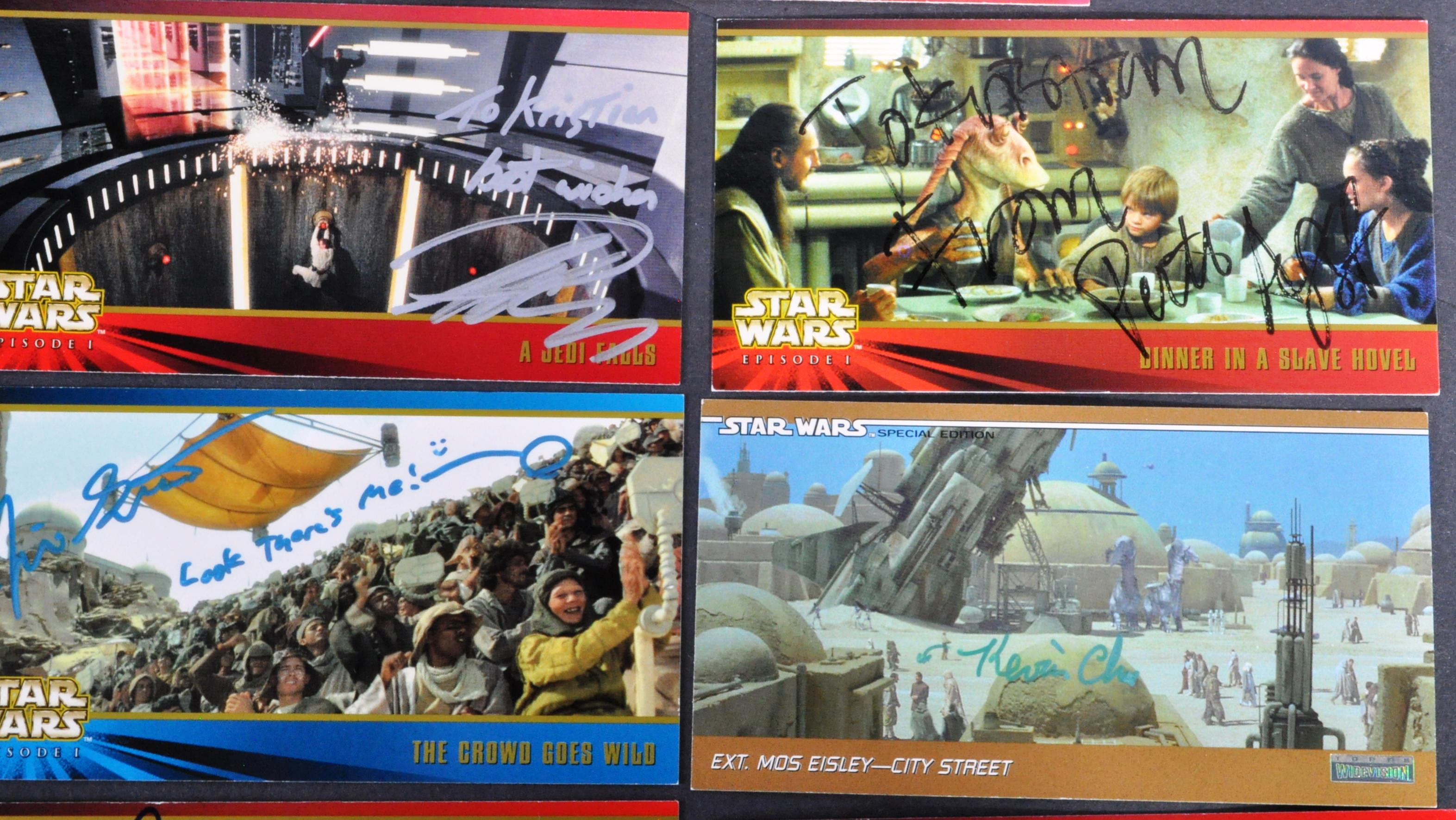 STAR WARS - THE PHANTOM MENACE - COLLECTION OF SIGNED TRADING CARDS - Image 3 of 5