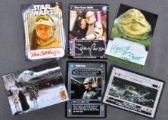 STAR WARS - COLLECTION OF SIGNED OFFICIAL TRADING CARDS