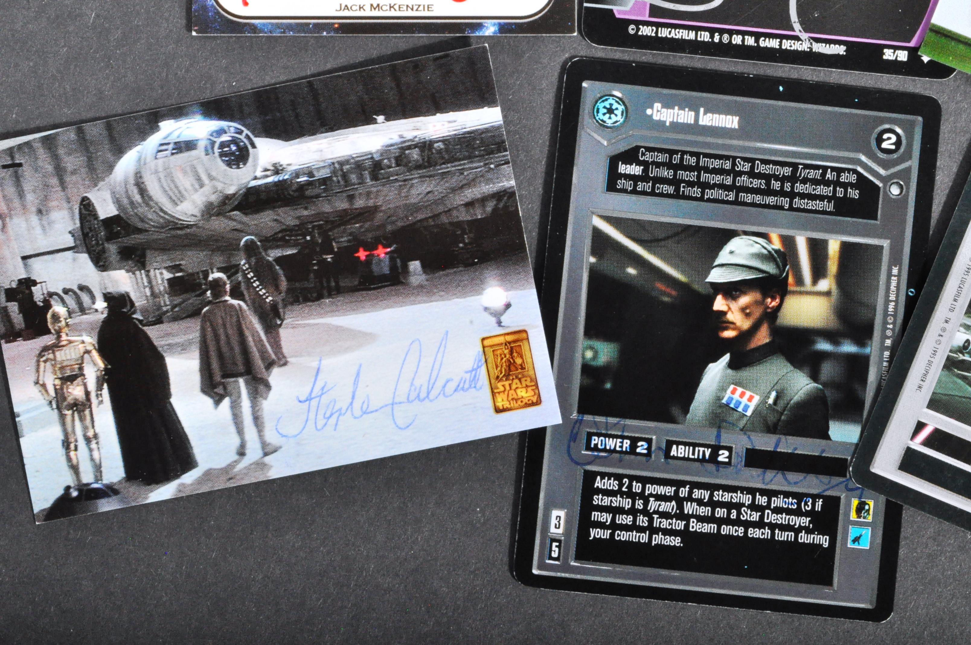 STAR WARS - COLLECTION OF SIGNED OFFICIAL TRADING CARDS - Image 3 of 4