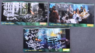 STAR WARS - ROTJ - TOPPS WIDEVISION MULTI-SIGNED TRADING CARDS