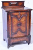 JACOBEAN REVIVAL CIRCA 1920S PURDONIUM OAK COAL CABINET