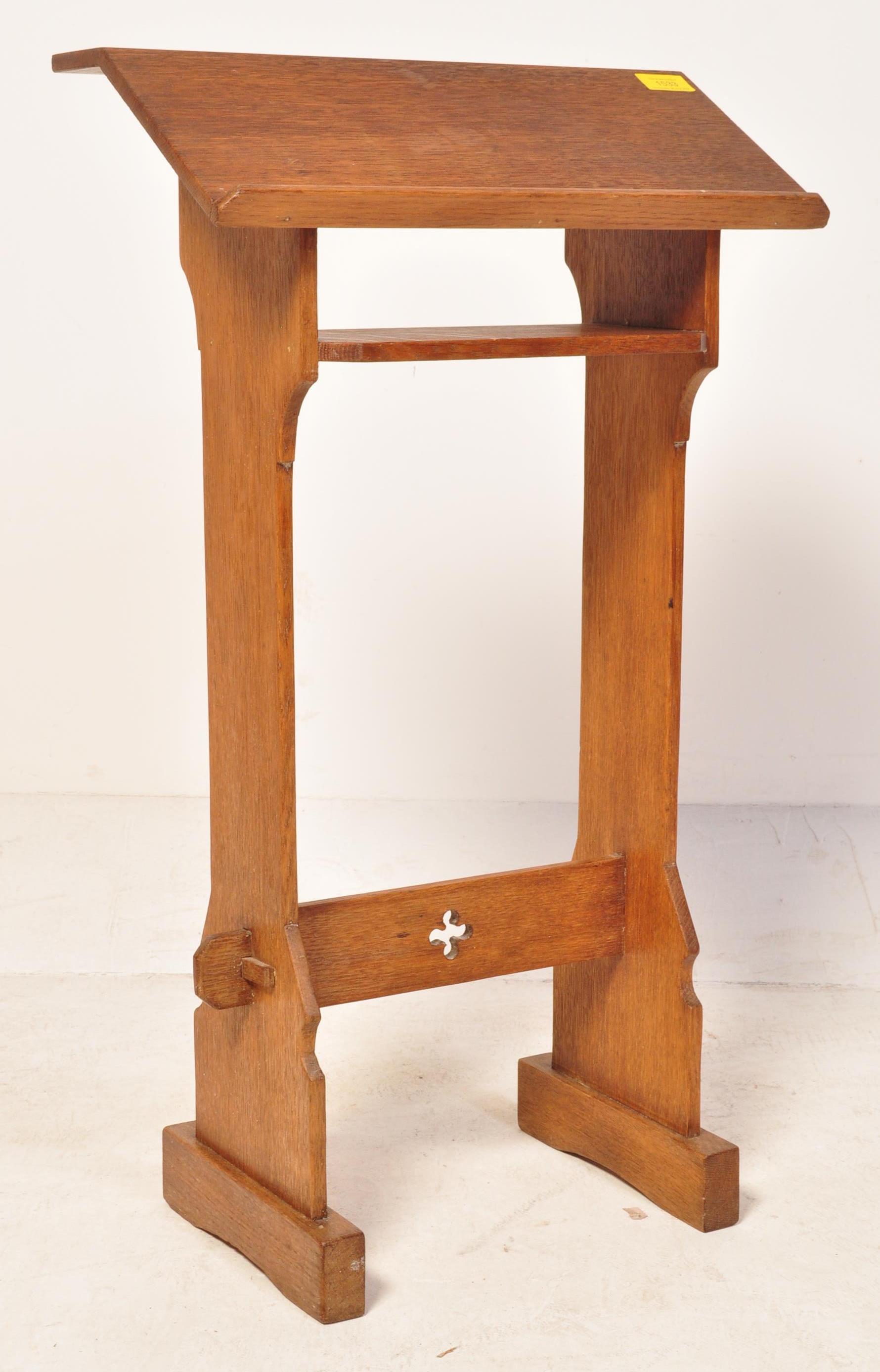 EARLY 20TH CENTURY OAK ECCLESIACTICAL READING LECTERN