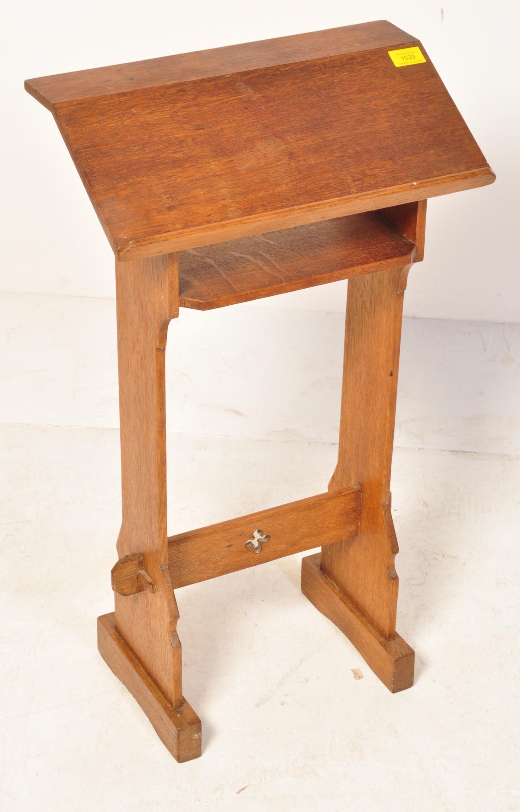 EARLY 20TH CENTURY OAK ECCLESIACTICAL READING LECTERN - Image 2 of 5