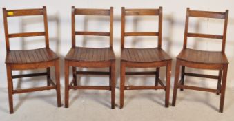 SET OF FOUR EARLY 20TH CENTURY EDWARDIAN DINING CHAIRS