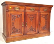 EARLY 20TH CENTURY ART NOUVEAU EDWARDIAN MAHOGANY SIDEBOARD