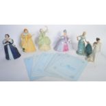 COLLECTION OF FRANKLIN PORCELAIN LADY FIGURINES