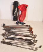 LARGE COLLECTION OF VINTAGE GOLF CLUBS