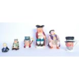 ASSORTMENT OF VINTAGE CHINA CHARACTER TOBY JUGS