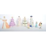 COLLECTION OF WEDGWOOD FIGURINES - SPINK & VAUXHALL GARDENS