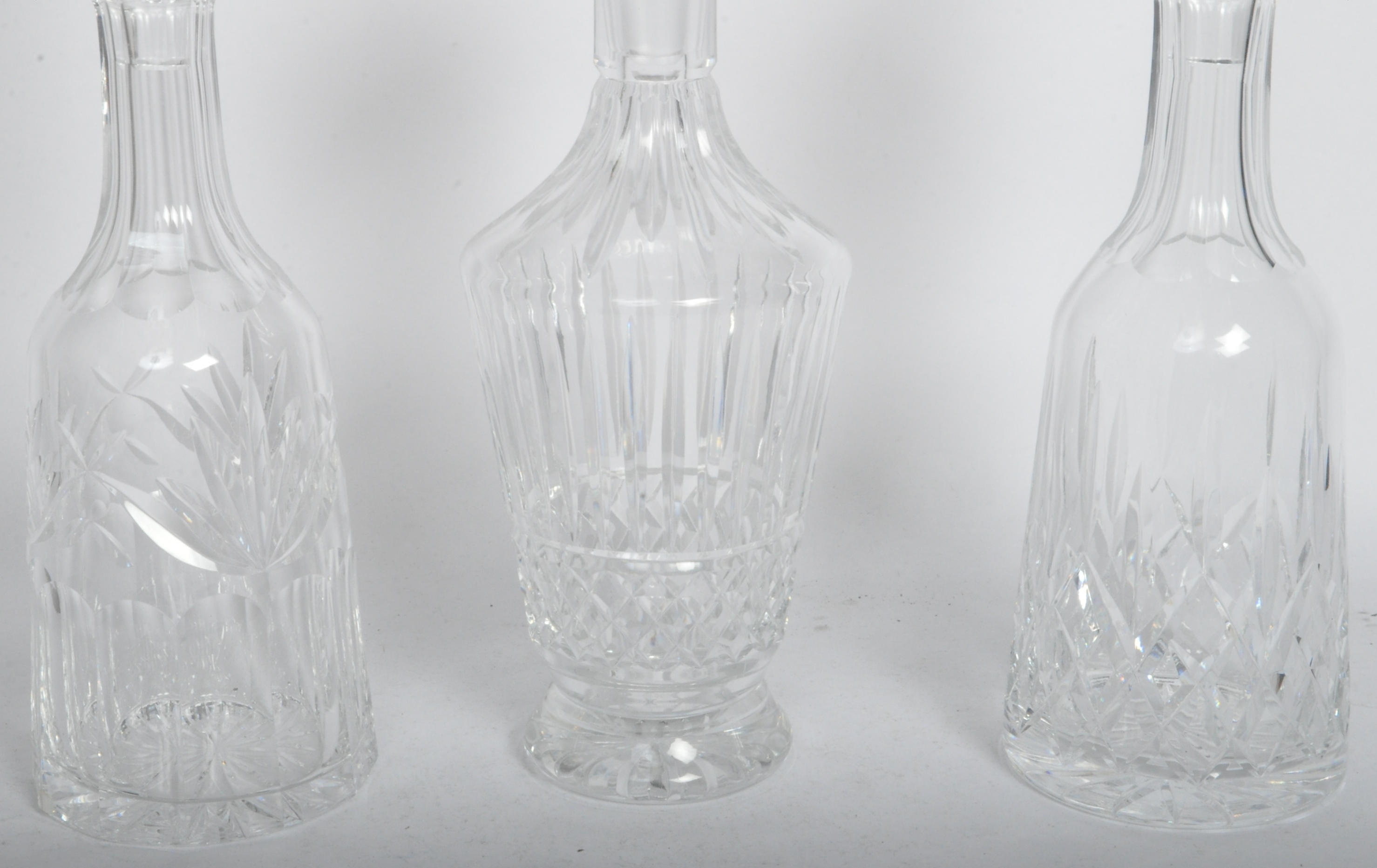 THREE 20TH CENTURY CUT GLASS WATERFORD DECANTERS - Image 2 of 5