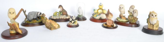 COLLECTION OF CHINA ANIMAL FIGURES -BORDER FINE ARTS & AYNSLEY