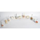 COLLECTION OF VINTAGE BONE CHINA ORNAMENTS & BELLS