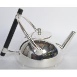 MODERNIST SILVER PLATED CHRISTOPHER DRESSER STYLE TEAPOT