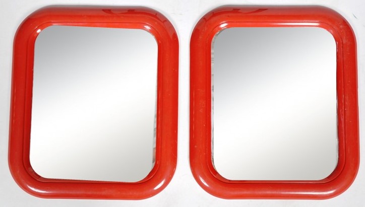 FINNMIRROR - MATCHING PAIR OF MID CENTURY MIRRORS