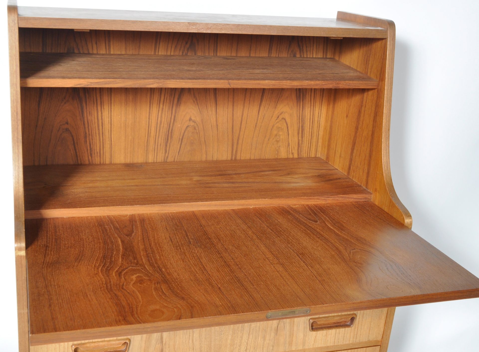 G. TIBERGAARD FOR NIELSEN - DANISH TEAK BUREAU DESK - Image 4 of 6