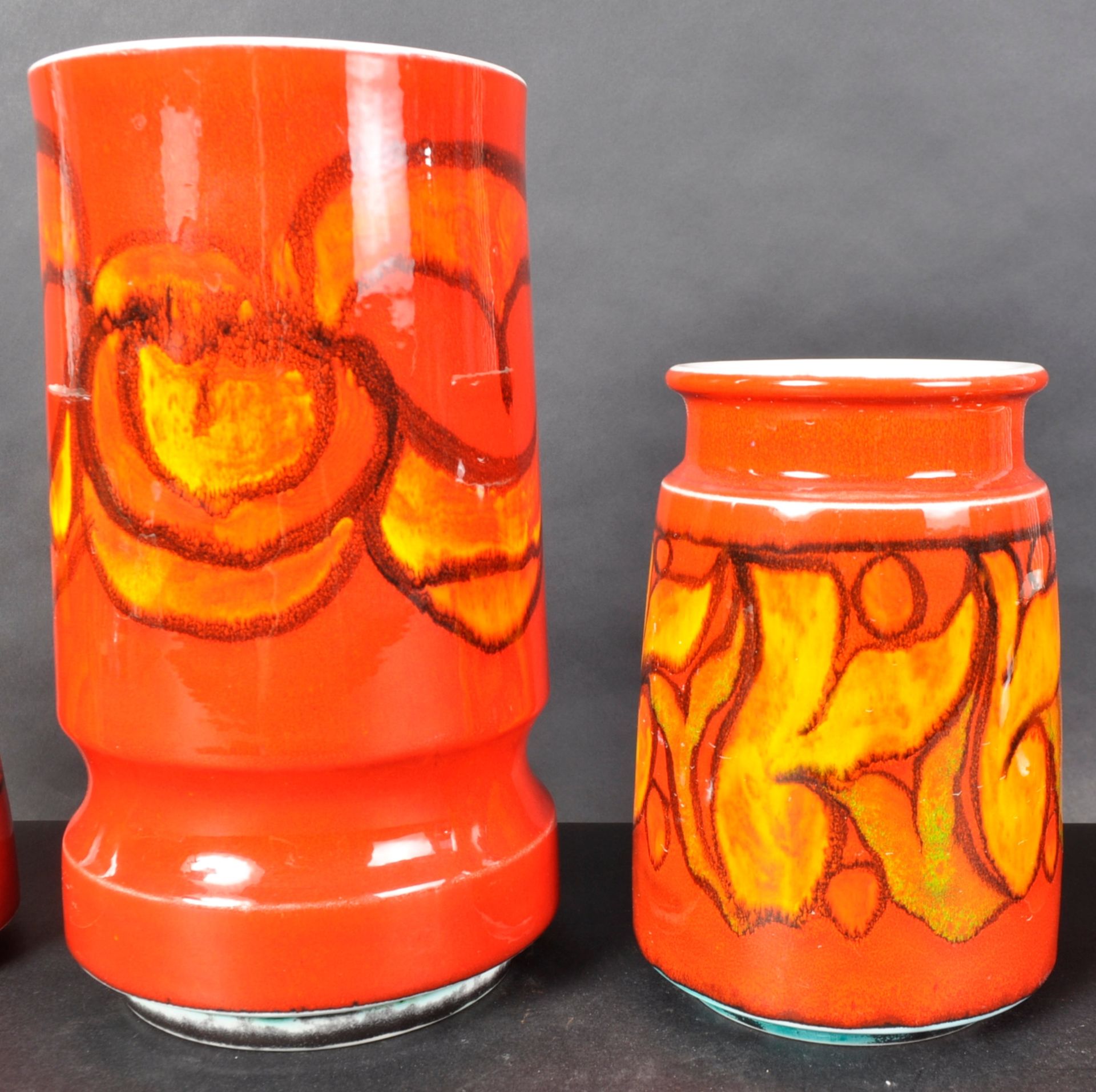 POOLE POTTERY DELPHIS RANGE RED COLLECTION - Image 3 of 7