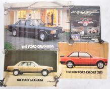 MOTORING INTEREST - SELECTION OF VINTAGE 1980s CAR POSTERS