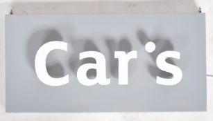 CAR'S - CONTEMPORARY MOTORING POINT OF SALE LIGHT SIGN