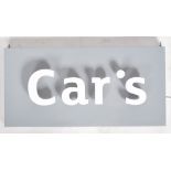 CAR'S - CONTEMPORARY MOTORING POINT OF SALE LIGHT SIGN