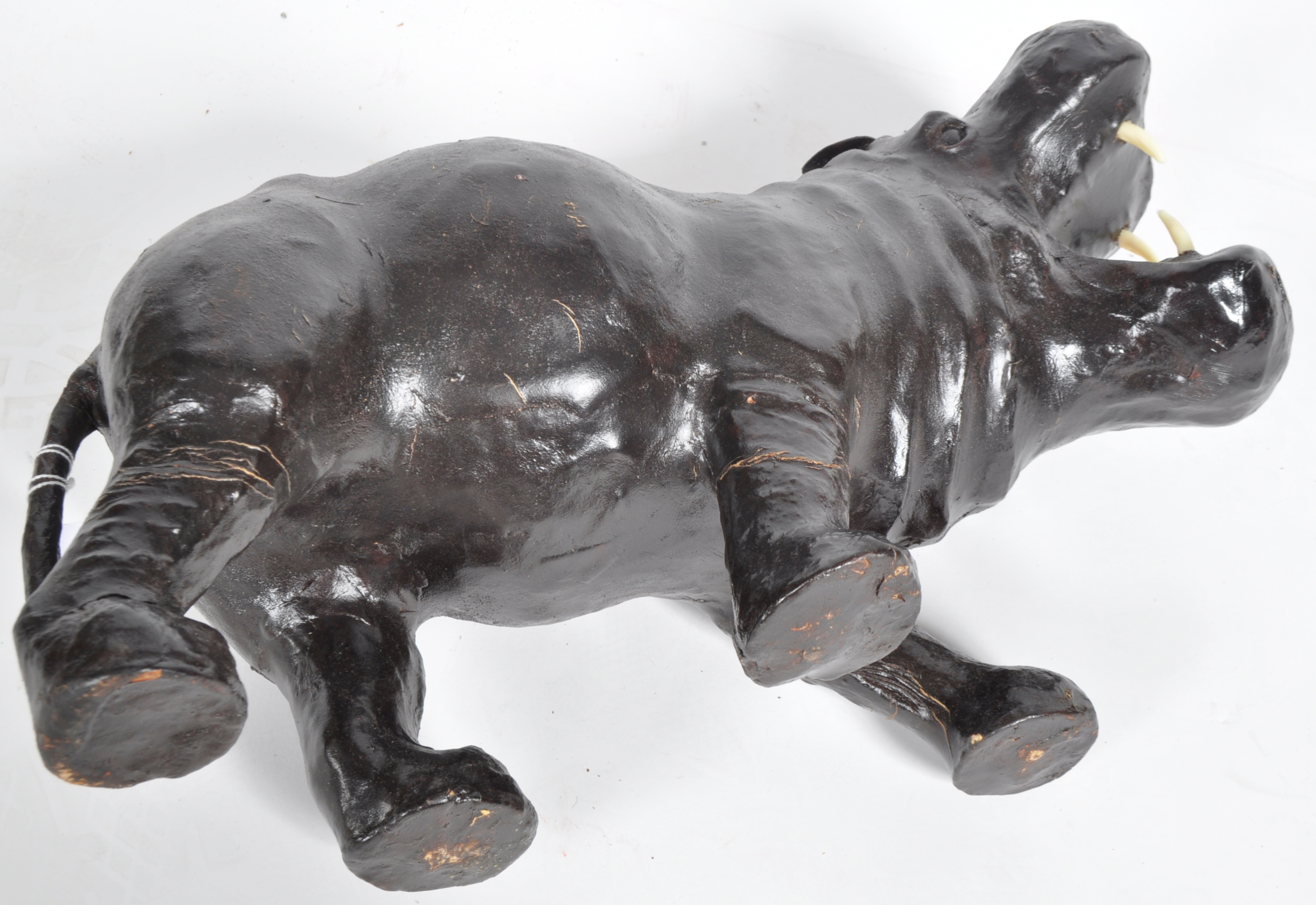 EARLY 20TH CENTURY LEATHER HIPPO IN MANNER OF LIBERTY - Image 5 of 7