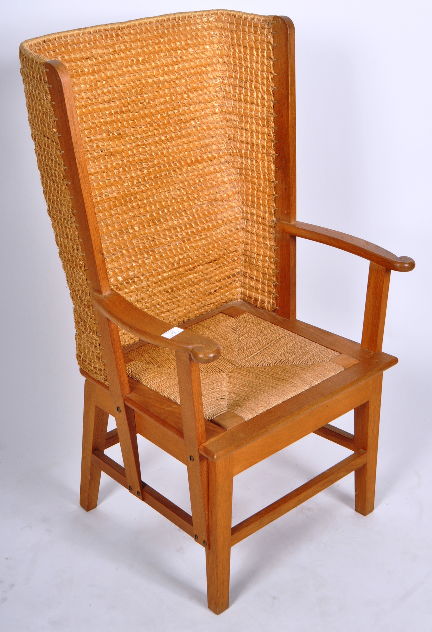 ORKNEY CHAIR - CONTEMPORARY DESIGNER OAK ARMCHAIR - Image 2 of 8