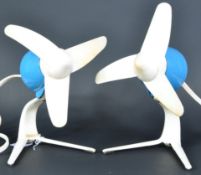 H. FROST & CO WALSALL - MATCHING PAIR OF DESK FANS