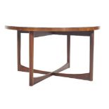 A H MCINTOSH - STARBURST - MID CENTURY TEAK COFFEE TABLE